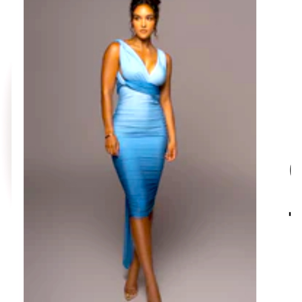 Blue ombré dress